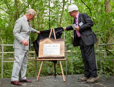HRH Prince of Wales visiting the Birmingham Institute of Forest Research (BIFoR)