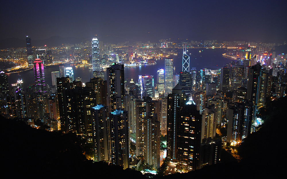 Hong Kong at night