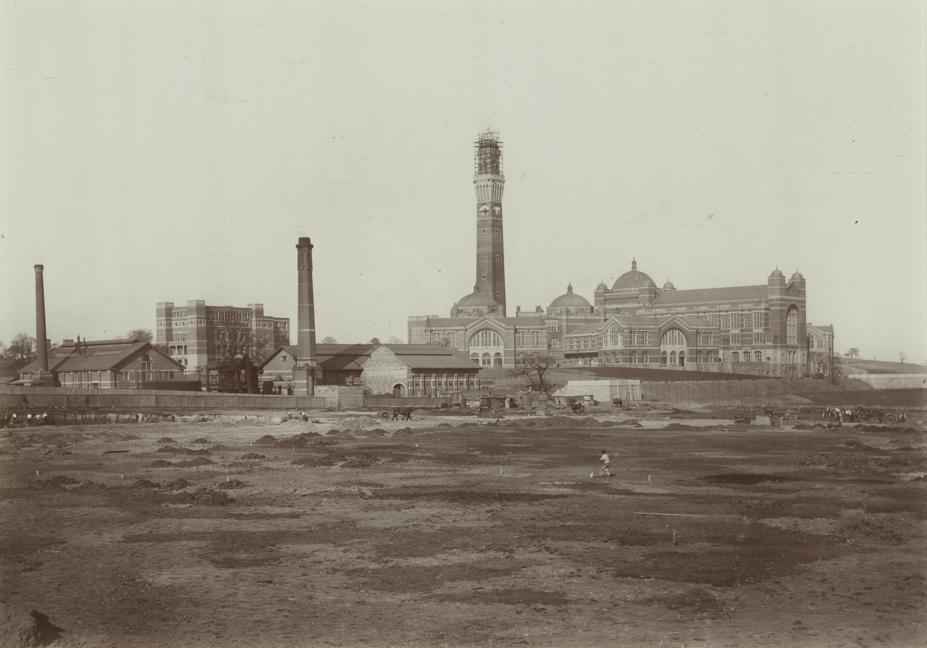 Old image of Aston Webb and Old Joe clock tower