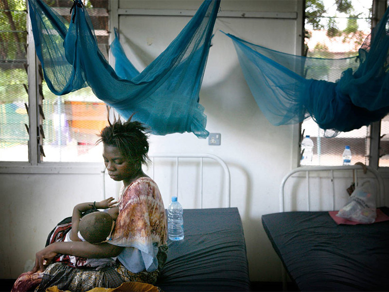 Maternity ward on a Tanzanian hospital