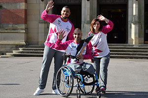 Baton bearers for the Commonwealth Games
