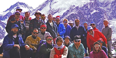 BMRES climbers on one of their earliest mountain treks