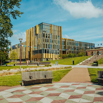 The new Library in the Green Heart on campus