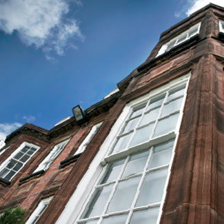 Tower that now forms part of the Business School