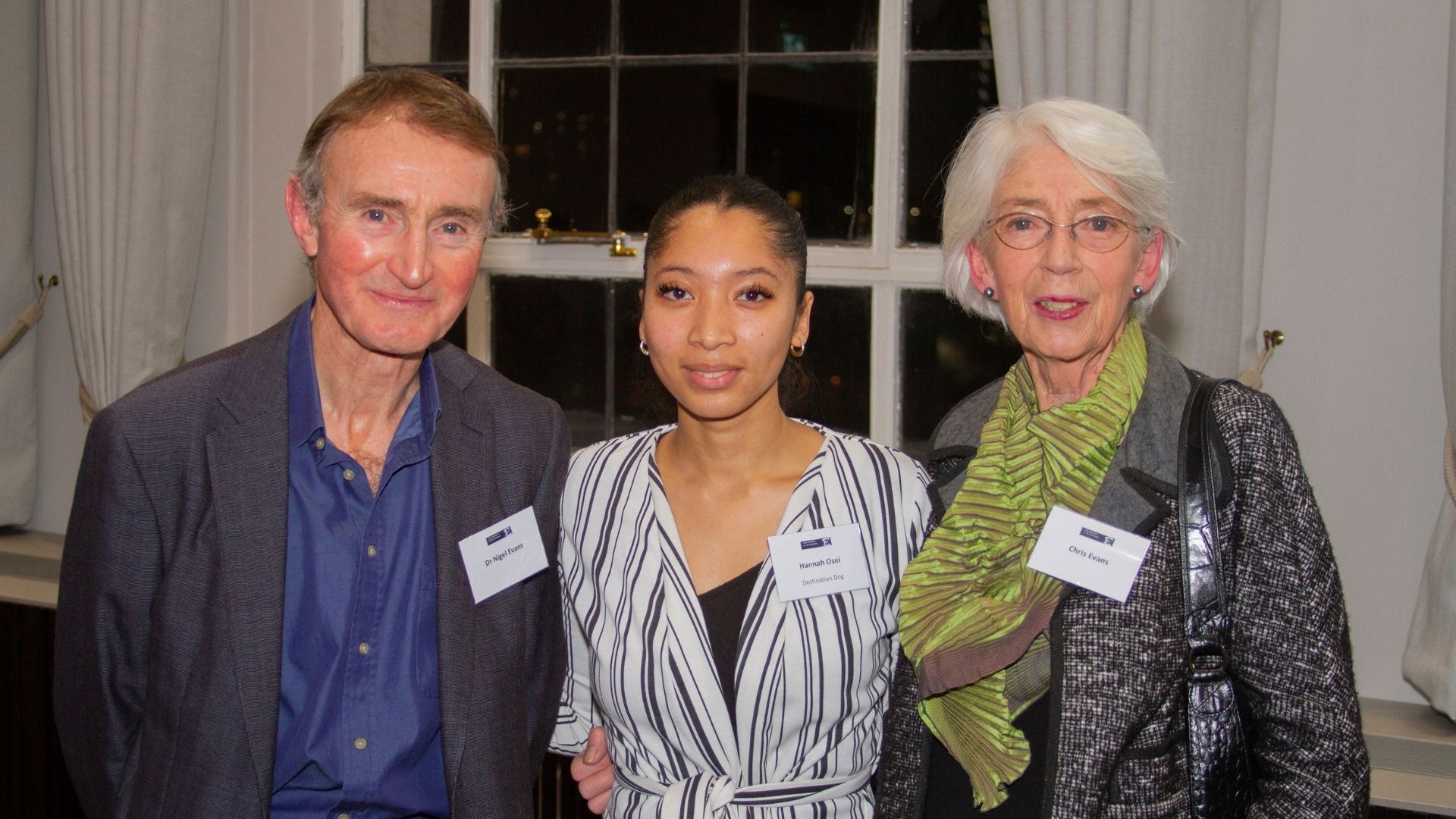 Nigel Evans, Hannah Osei and Chris Evans at the UoB Elevate launch event