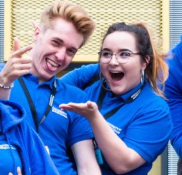 Niamh and friend at University event