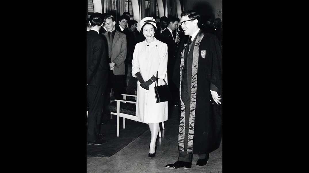 Queen Elizabeth II visits campus, 1963